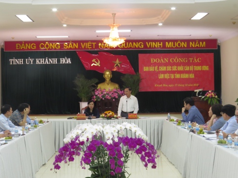 Ông Nguyễn Khắc Định phát biểu tại buổi làm việc