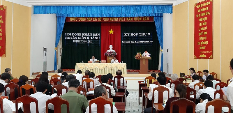 HĐND huyện Diên Khánh khai mạc kỳ họp thứ 9
