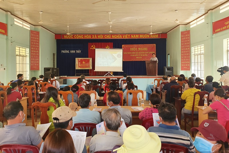 Quang cảnh hội nghị tuyên truyền tại Ninh Thủy