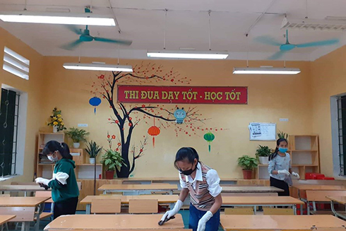 Bộ Giáo dục hướng dẫn các biện pháp phòng dịch COVID-19 trong trường học