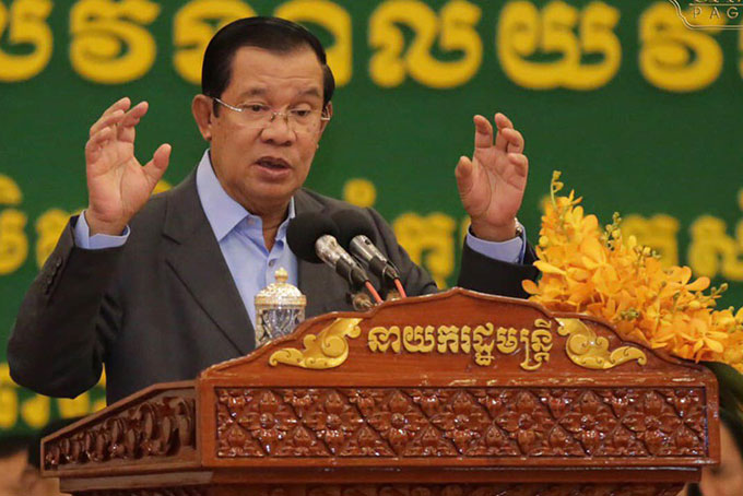 Thủ tướng Campuchia Hun Sen. Ảnh: SPM