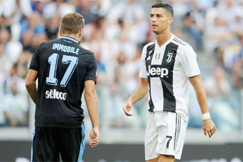 Ciro Immobile và Cristiano Ronaldo sẽ tranh thua danh hiệu Vua phá lưới Serie A mùa giải này.