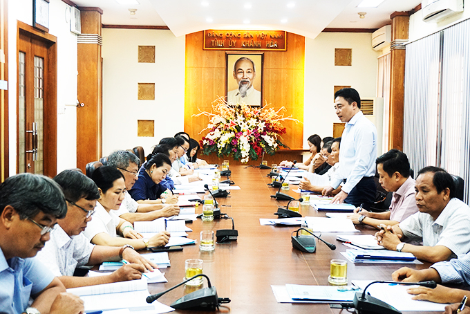 Kiểm tra công tác chuẩn bị Đại hội Đảng bộ Khối Doanh nghiệp tỉnh