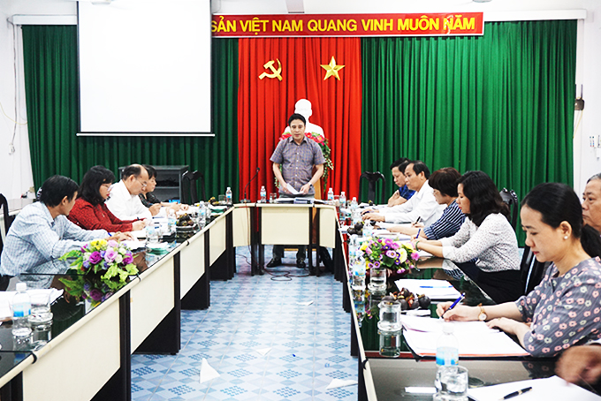 Đồng chí Nguyễn Khắc Toàn phát biểu kết luận.