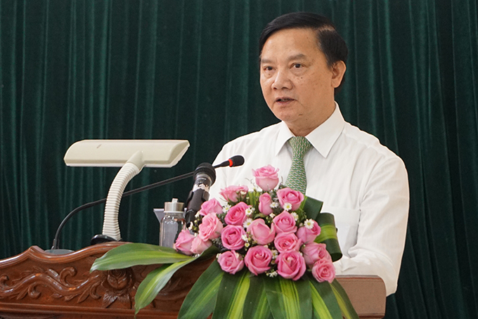 Ông Nguyễn Khắc Định phát biểu tại hội nghị