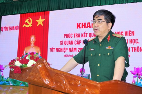Trung tướng Trần Hữu Phúc phát biểu khai mạc.