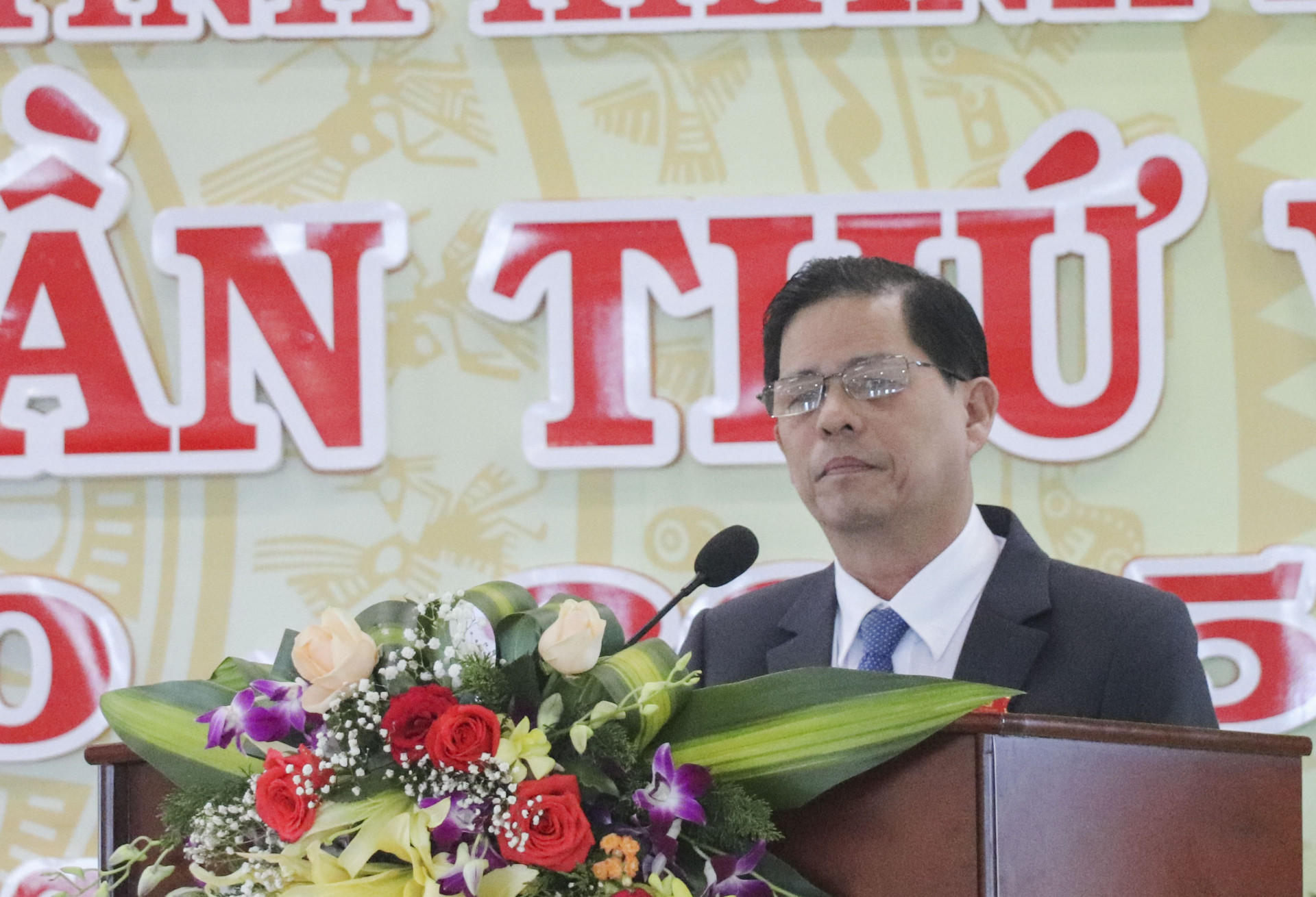 Ông Nguyễn Tấn Tuân phát biểu chỉ đạo đại hội.