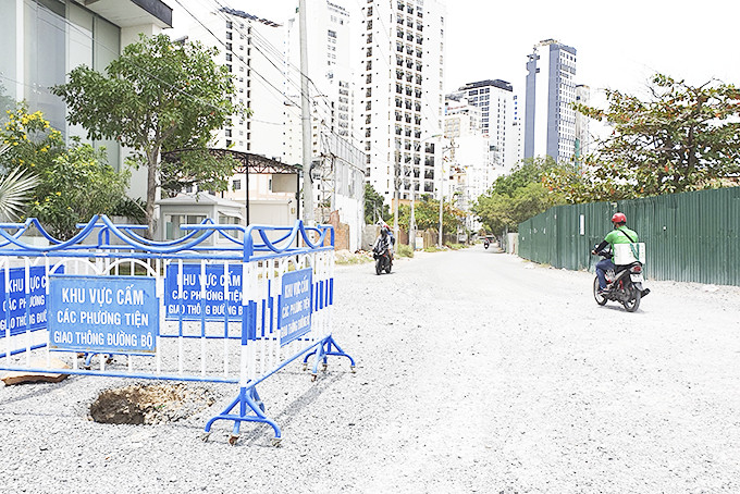 Đề xuất đóng đường tạm hẻm 86 Trần Phú.