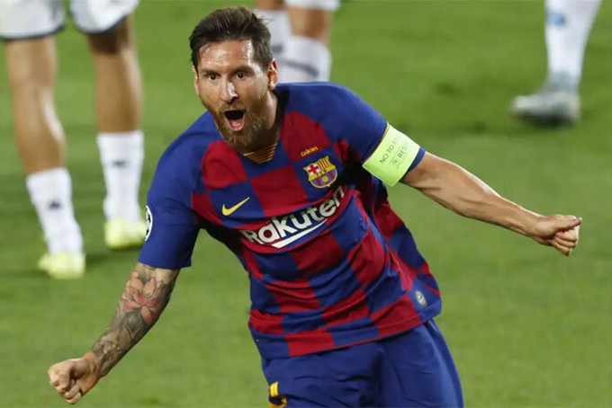 Messi ghi bàn vào lưới nhiều đối thủ nhất tại Champions League. Ảnh: AP.
