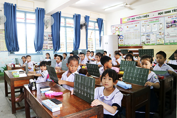  Học sinh lớp 1 năm học 2019 - 2020, Trường Tiểu học Phước Tiến (TP. Nha Trang).