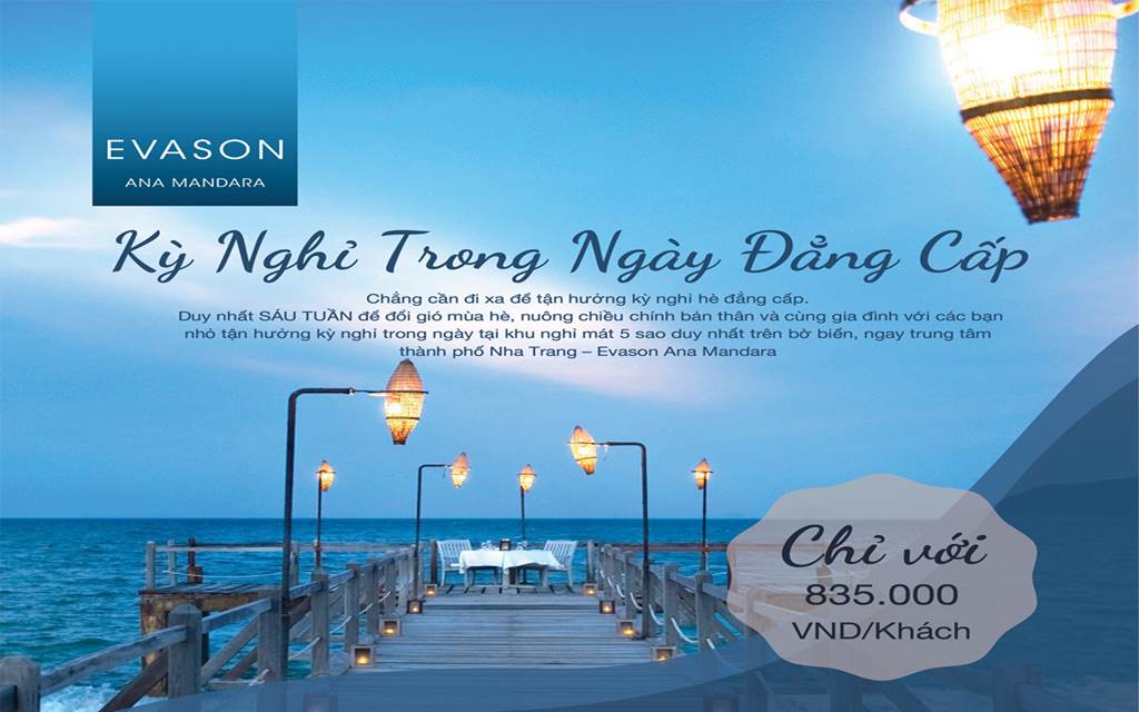 Kỳ nghỉ trong ngày đẳng cấp với Ana Mandara