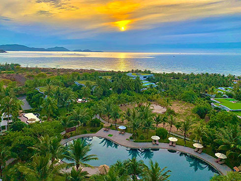 Một góc nhỏ Cam Ranh Riviera Beach Resort & Spa được chụp tuyệt đẹp dưới đôi tay khéo léo của du khách 