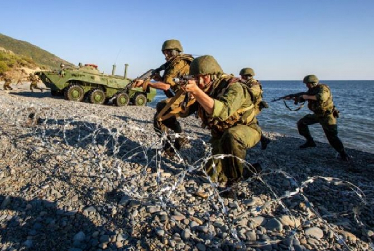 Các binh sỹ tham gia tập trận Kavkaz năm 2016. Ảnh: Armenpress.