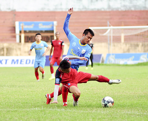 Trận giao hữu giữa 2 đội (nguồn: Sanna Khánh Hòa BVN FC)
