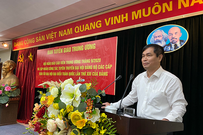 Ông Phan Xuân Thủy, Phó Trưởng Ban Tuyên giáo Trung ương lưu ý các địa phương cần tập trung tuyên truyền rõ nét một số nhiệm vụ trọng tâm