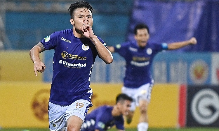 Quang Hải đã ghi bốn bàn và kiến tạo ba lần trong ba trận cuối ở Cup quốc gia. Ảnh: Giang Huy.