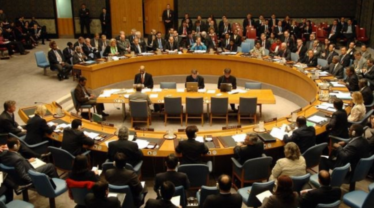 Một cuộc họp của Hội đồng Bảo an Liên Hợp Quốc. (Ảnh: AFP).