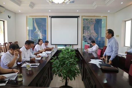 Ông Nguyễn Đắc Tài phát biểu tại cuộc họp. 