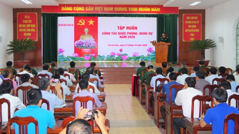 Thiếu tướng, Tiến sĩ Phạm Đức Tú phát biểu khai mạc hội nghị.