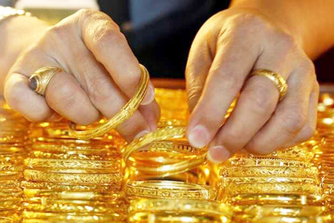 Giá bán vàng phổ biến là 56,7 - 56,8 triệu đồng/lượng. Ảnh: Internet.