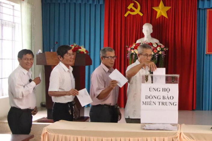 Hội Cựu chiến binh tỉnh Khánh Hòa: Ủng hộ người dân các tỉnh miền Trung hơn 500 triệu đồng