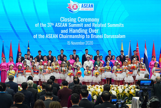 Lễ bế mạc Hội nghị Cấp cao ASEAN 37 và các hội nghị liên quan. Ảnh: Quang Hiếu