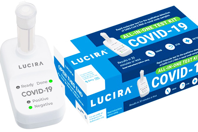 Thiết bị của Lucira cho phép mọi người tự kiểm tra và nhận kết quả Covid-19 tại nhà trong vòng 30 phút. 