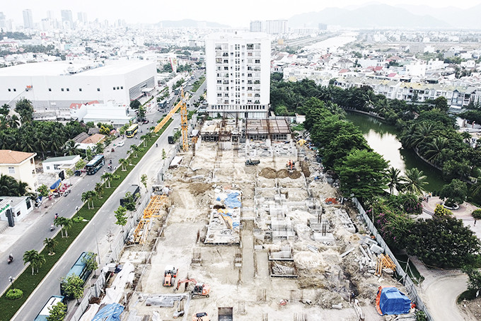 Dự án Chung cư cao cấp CT3 tại Khu đô thị Vĩnh Điềm Trung mới được khởi công.