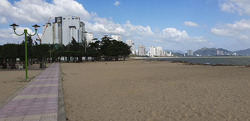 Địa điểm thi đấu giải bóng chuyền bãi biển quốc gia năm nay.