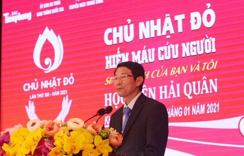 Ông Đinh Văn Thiệu phát biểu tại chương trình.
