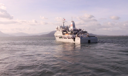 Tàu Trường Sa 561 rời cảng lên đường làm nhiệm vụ.