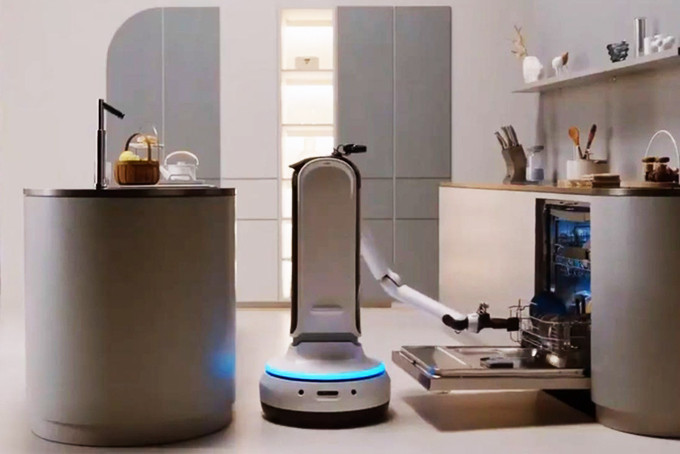  Robot Samsung có thể sử dụng máy rửa bát.