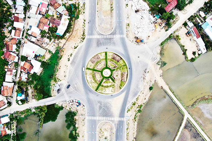 Điều chỉnh đường kính vòng xuyến Vĩnh Thái