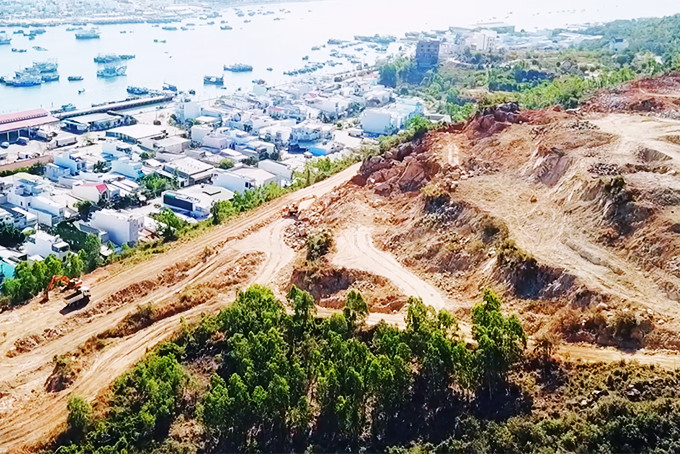 Dự án Khu đô thị Haborizon Nha Trang nhìn từ trên cao.
