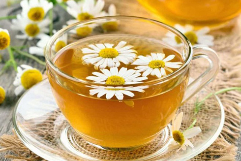 Buổi uống ly trà hoa cúc giúp ngủ ngon