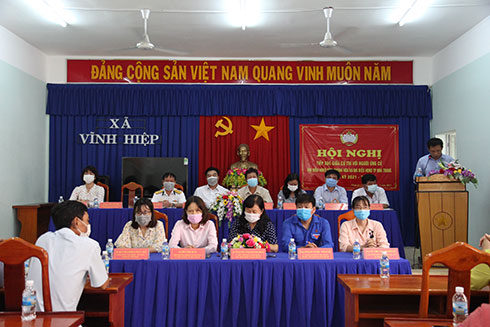 Các ứng cử viên đại biểu HĐND tỉnh và HĐND TP. Nha Trang thực hiện nghiêm quy định về phòng, chống dịch Covid-19 