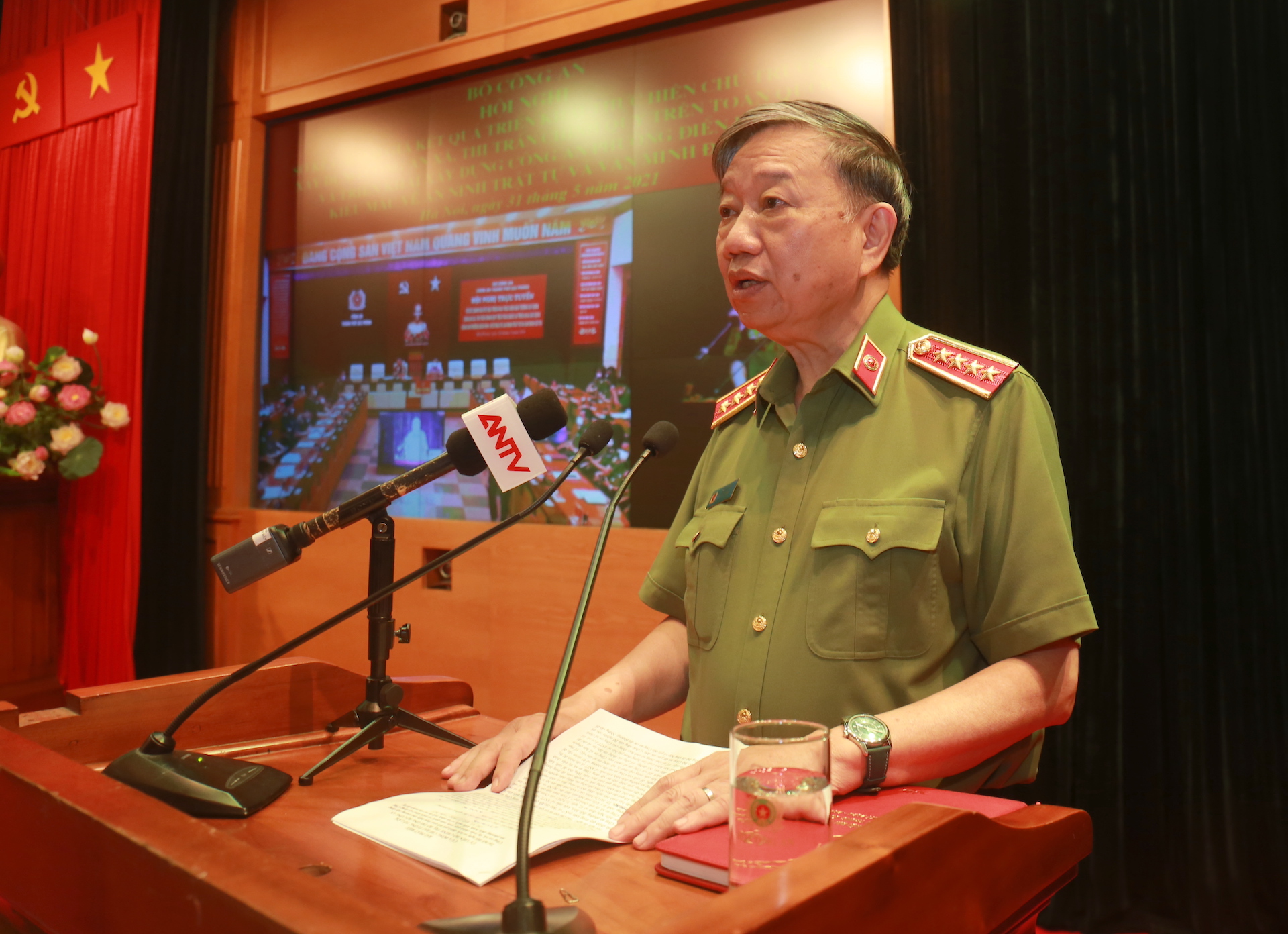 Bộ trưởng Tô Lâm phát biểu chỉ đạo tại Hội nghị. Ảnh: VGP/Lê Sơn.