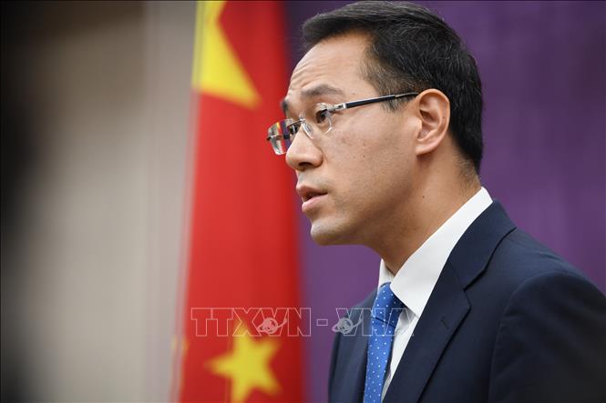 Người phát ngôn Bộ Thương mại Trung Quốc Cao Phong. Ảnh: AFP/TTXVN