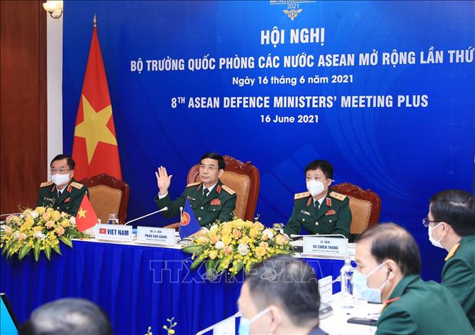 Bộ trưởng Bộ Quốc phòng Phan Văn Giang dự Hội nghị Bộ trưởng Quốc phòng các nước ASEAN mở rộng (ADMM +) lần thứ 8. Ảnh: TTXVN