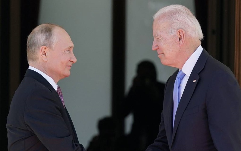 Tổng thống Liên bang Nga Putin và Tổng thống Mỹ Biden. (Ảnh: AP)