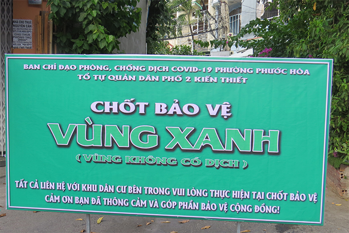 Một chốt bảo vệ  "vùng xanh " tại TP. Nha Trang