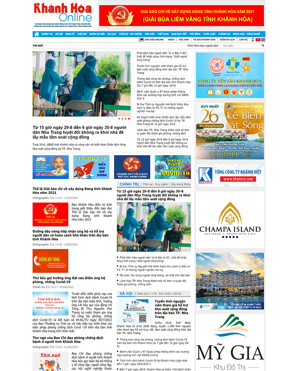 Cảnh giác với những website, fanpage giả danh tin chính thống của tỉnh Khánh Hòa