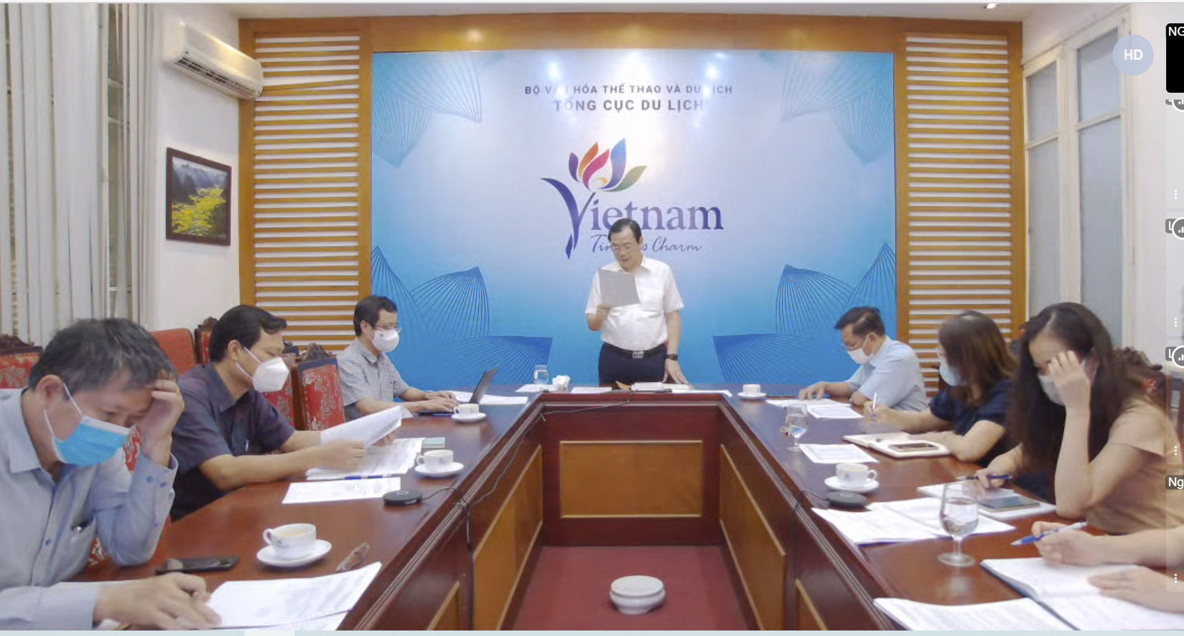 Ông Nguyễn Trùng Khánh phát biểu kết luận cuộc họp