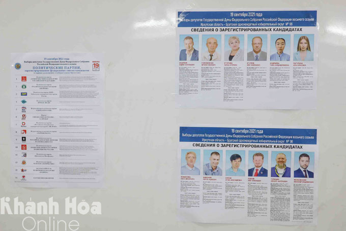 Danh sách các ứng cử viên đại biểu Duma quốc gia Nga.
