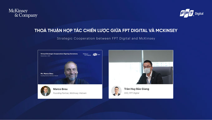 FPT Digital hợp tác với McKinsey Việt Nam thúc đẩy chuyển đổi số các doanh nghiệp trong nước.