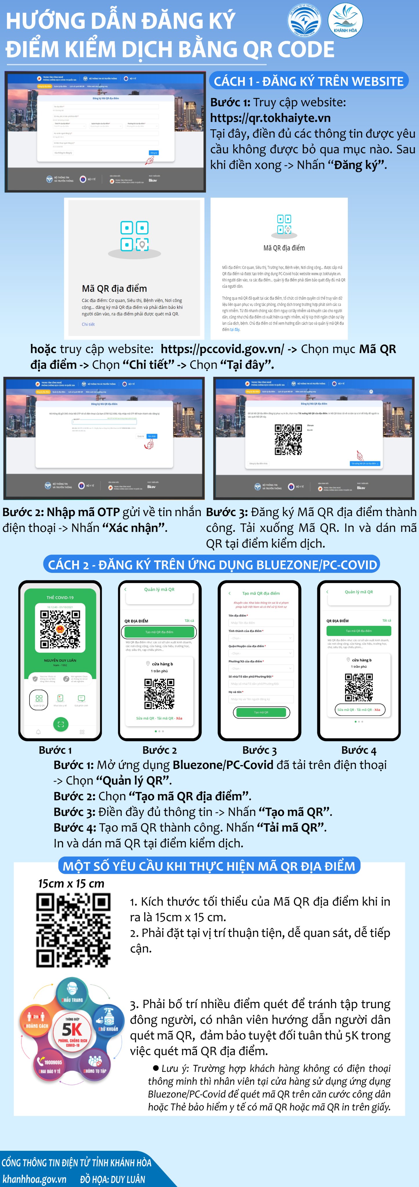 Hướng dẫn đăng ký điểm kiểm dịch bằng QR Code