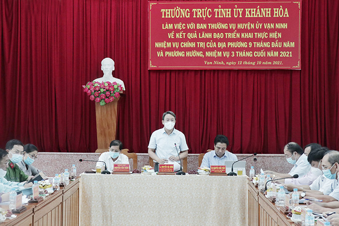  Ông Nguyễn Hải Ninh phát biểu chỉ đạo tại buổi làm việc. Ông Nguyễn Hải Ninh phát biểu chỉ đạo tại buổi làm việc.