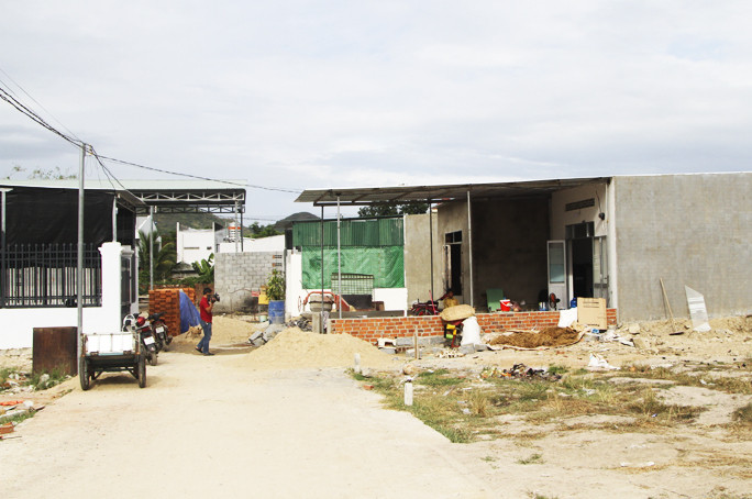 Một công trình vi phạm trật tự xây dựng tại xã Phước Đồng, TP. Nha Trang.