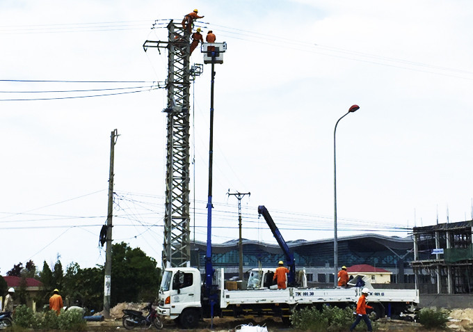Lắp đặt hệ thống giao nhận điện năng giữa 2 tỉnh Khánh Hòa - Ninh Thuận.