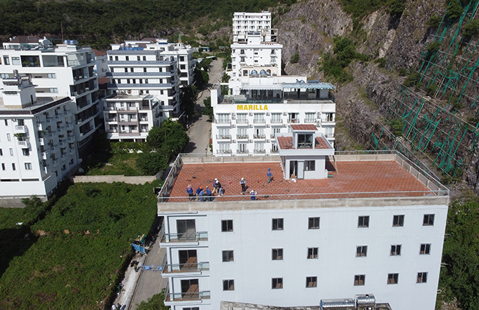 Cưỡng chế công trình vi phạm đầu tiên tại dự án Khu biệt thự cao cấp Ocean View Nha Trang